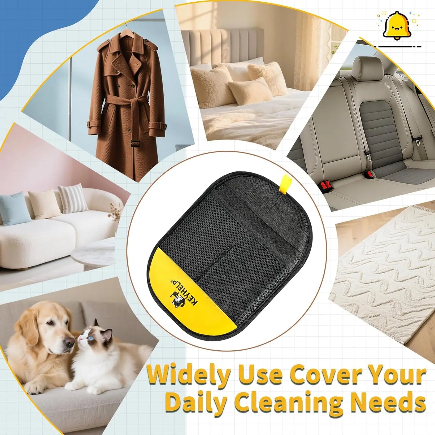 Eco-Friendly Pet Hair Removal Gloves – Reusable Grooming Tool for Cats & Dogs