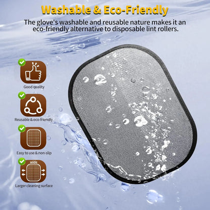 Eco-Friendly Pet Hair Removal Gloves – Reusable Grooming Tool for Cats & Dogs